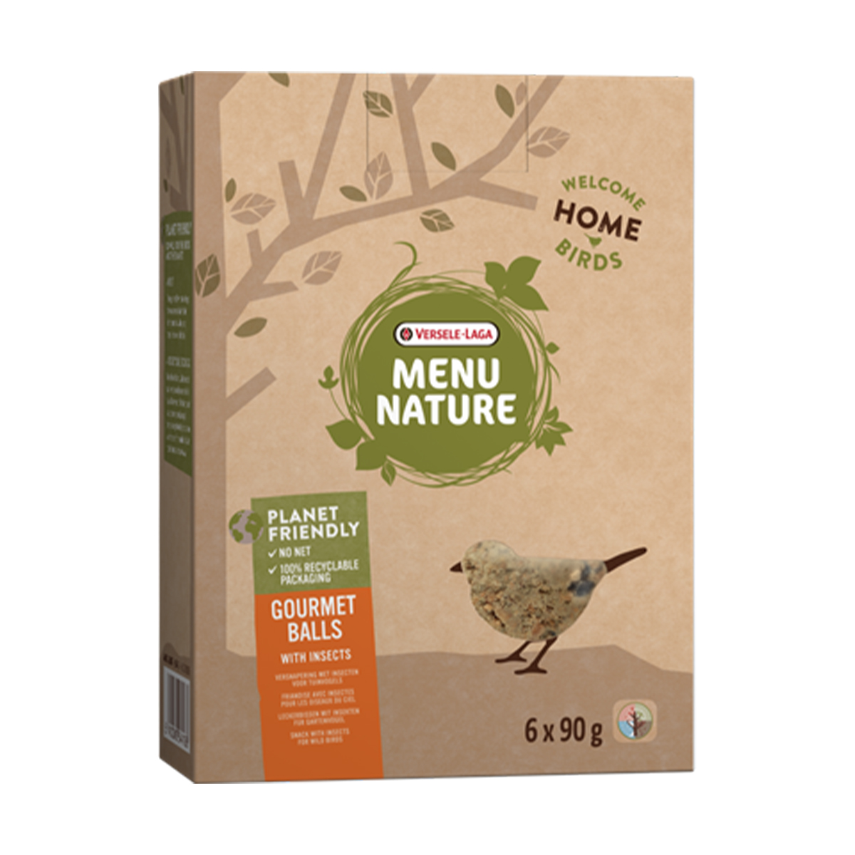 Versele-Laga Menu Nature Gourmet balls with Insects 6er Pack