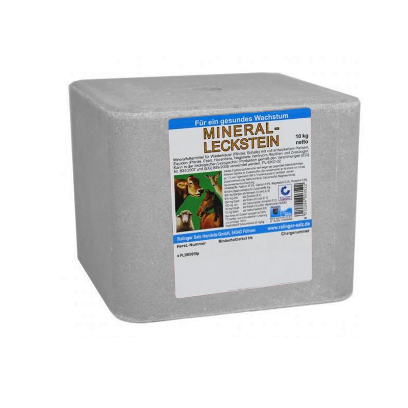 Mineralstein für Pferde in Quaderform