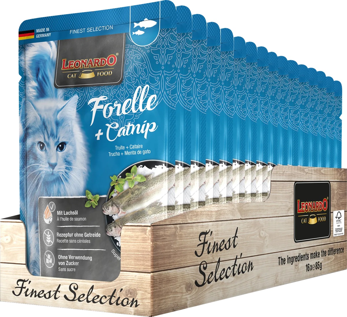 Produktansicht - Leonardo - Finest Selection Forelle & Catnip