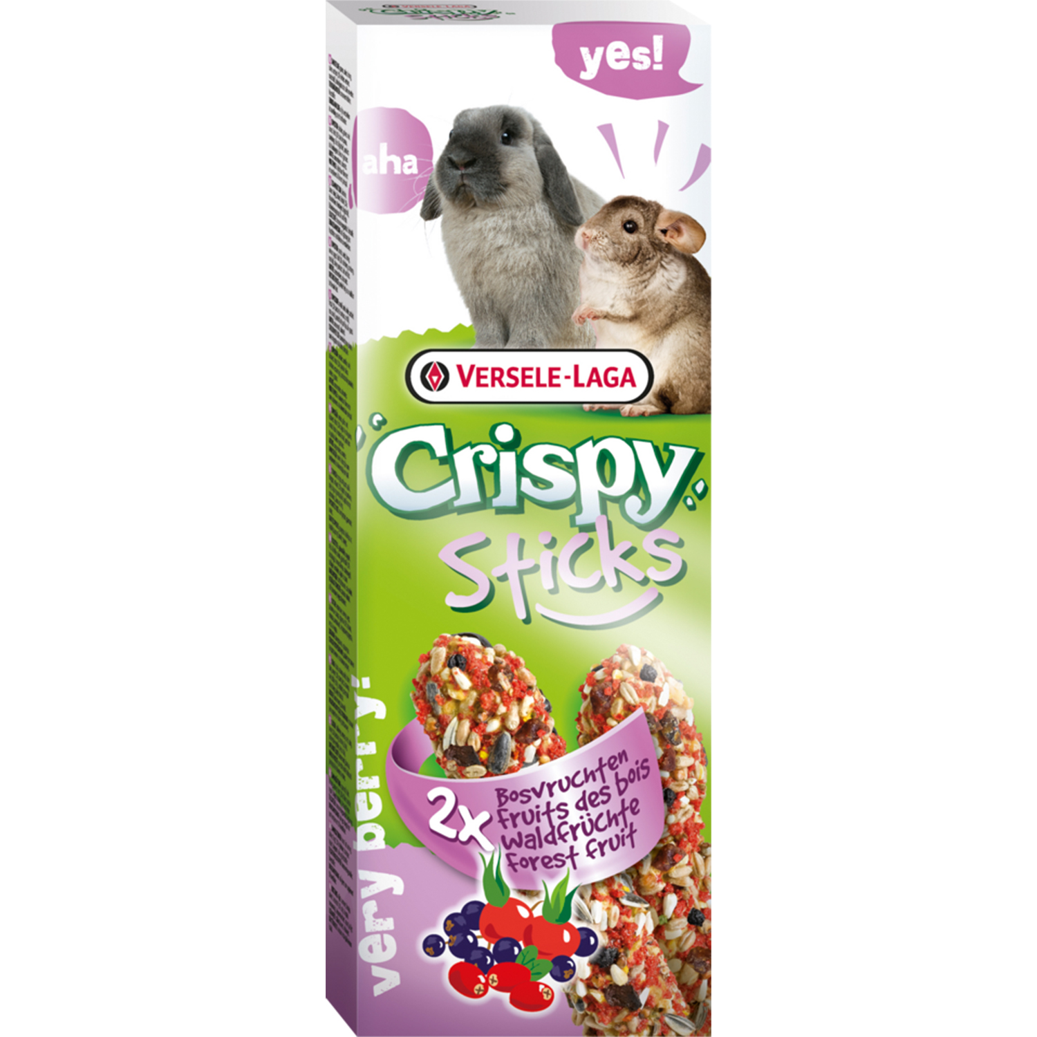 Versele-Laga Crispy Sticks Kaninchen-Chinchillas Waldfrüchte