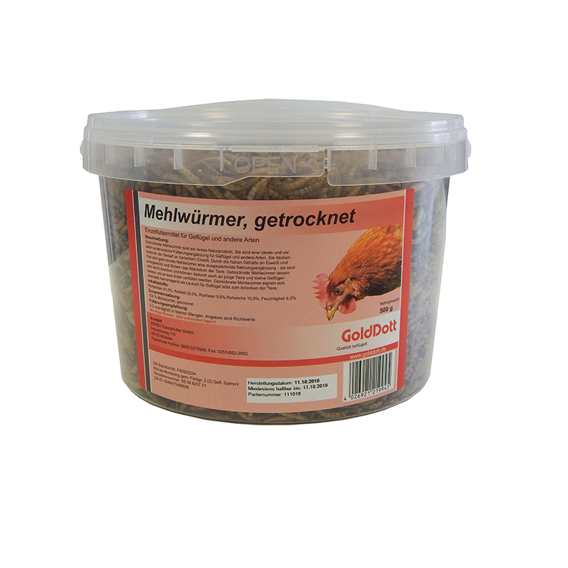 GoldDott Mehlwürmer (getrocknet)
