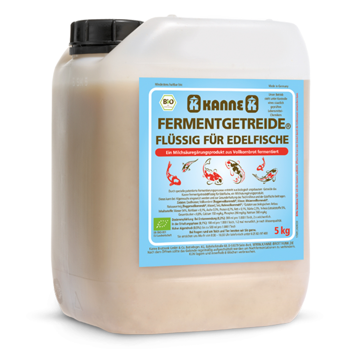 Kanne FERMENTGETREIDE® flüssig für Edelfische 5 kg