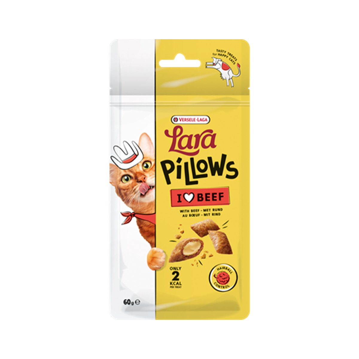 Pillows with Beef Hairball Control Treats
