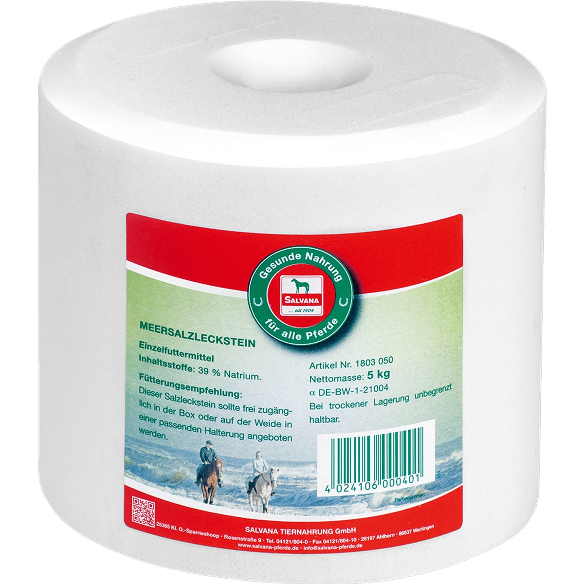 Produktansicht Salvana Meersalzleckstein 5kg