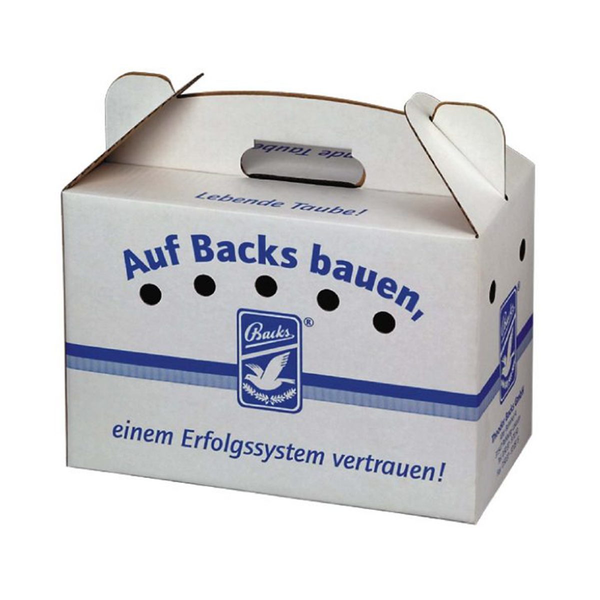 Produktansicht - Backs - Taubentransportkarton