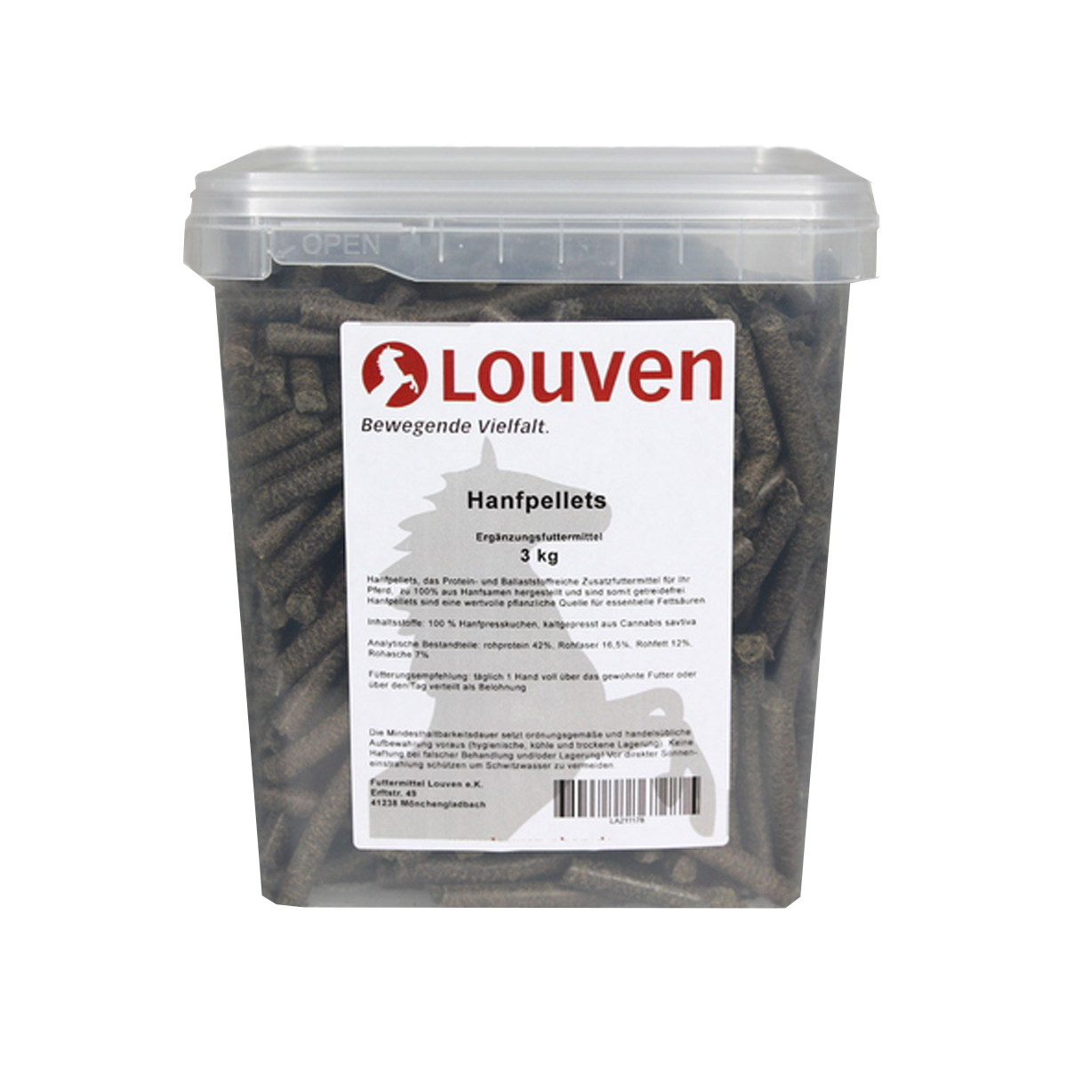 Produktansicht - Louven - Hanf Pellet