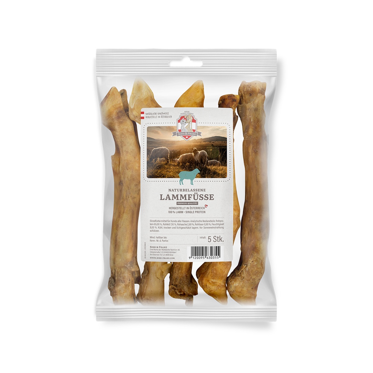 Produktansicht - SISSI & FRANZ - Naturbelassene Lammfüße