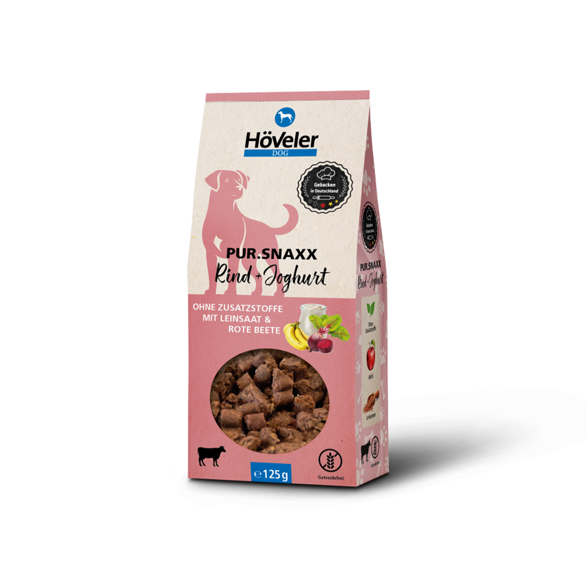 Produktansicht - Höveler - DOG Pur.SNAXX Rind + Joghurt