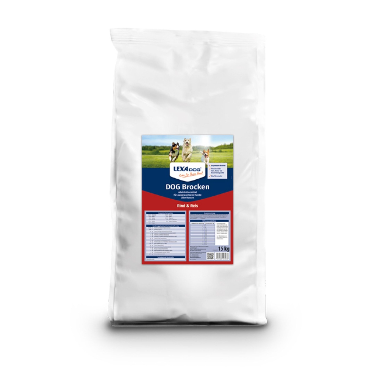 Produktansicht - LEXA DOG - Brocken Rind & Reis
