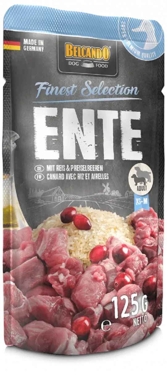 Produktansicht - Belcando - Ente mit Reis & Preiselbeeren