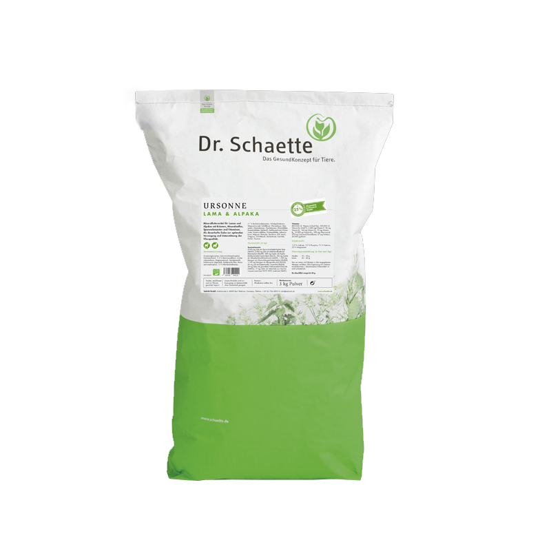 Dr.Schaette Ursonne Lama & Alpaka Futtersack Mineralfutter