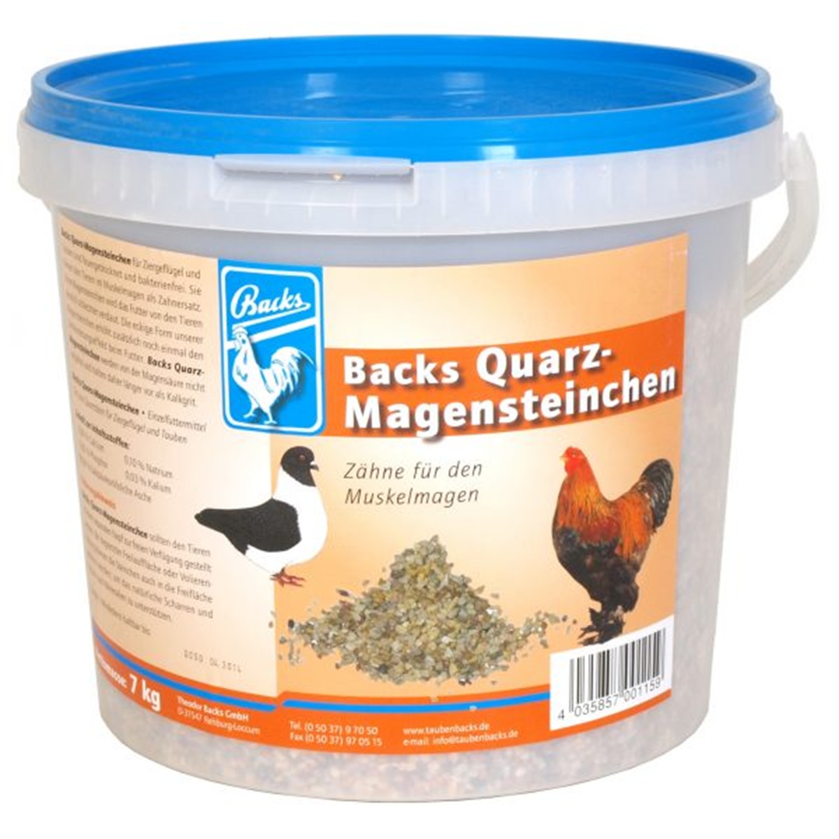 Produktansicht - Backs - Quarz-Magensteine Geflügel