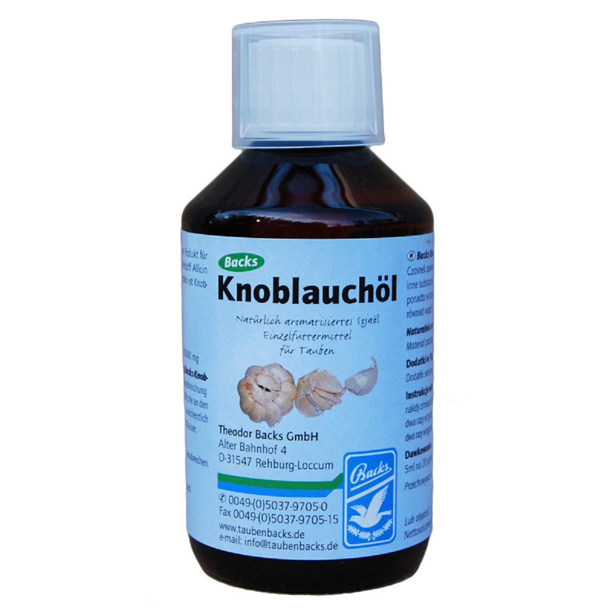 Produktansicht - Backs - Knoblauchöl