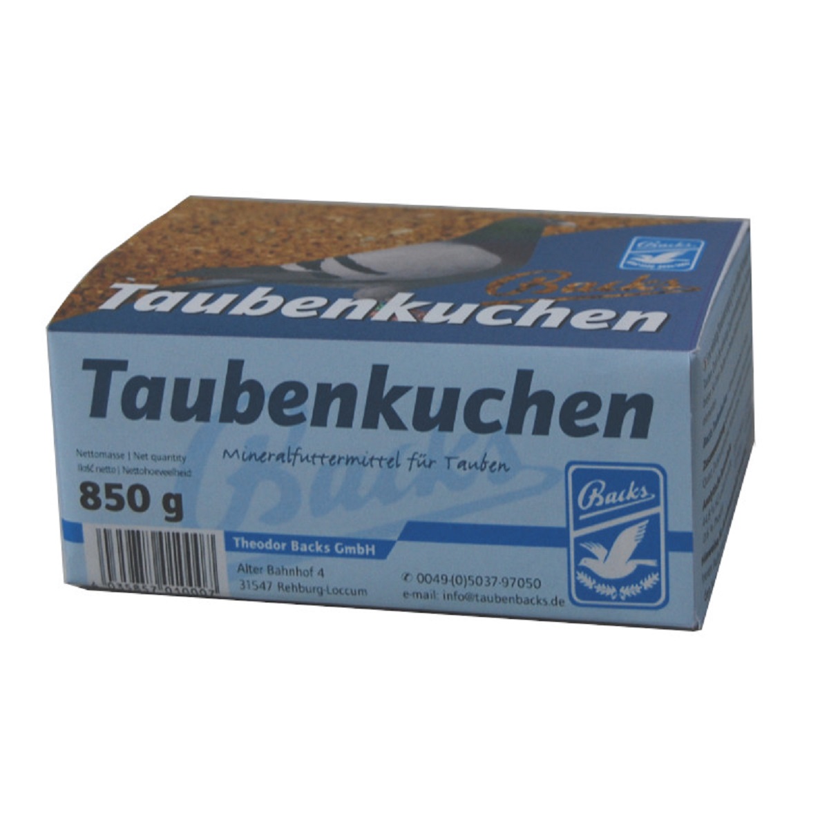 Produktansicht - Backs - Taubenkuchen "Der gute Blaue"