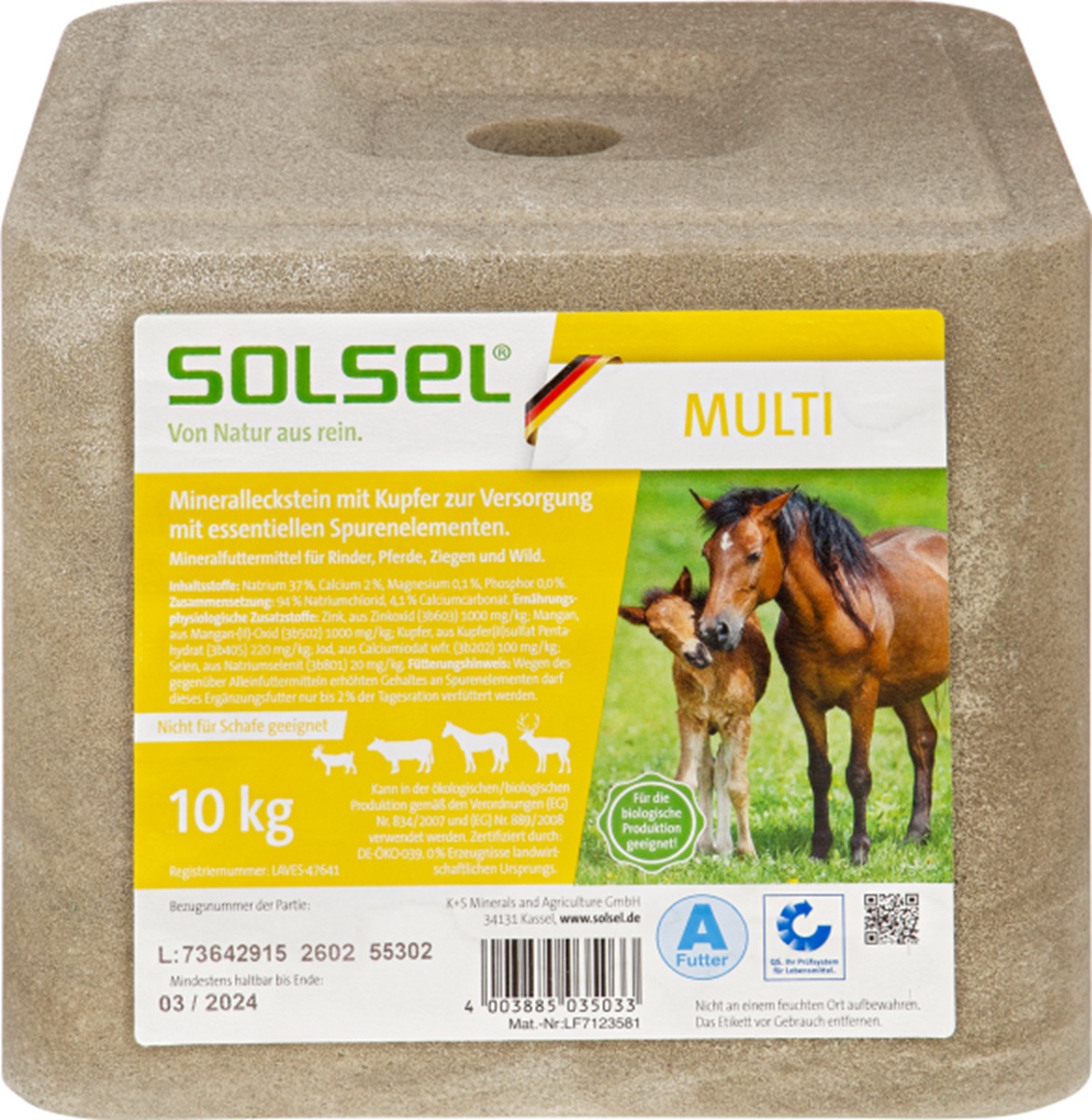 Produktansicht - Salvana - Mineralleckstein