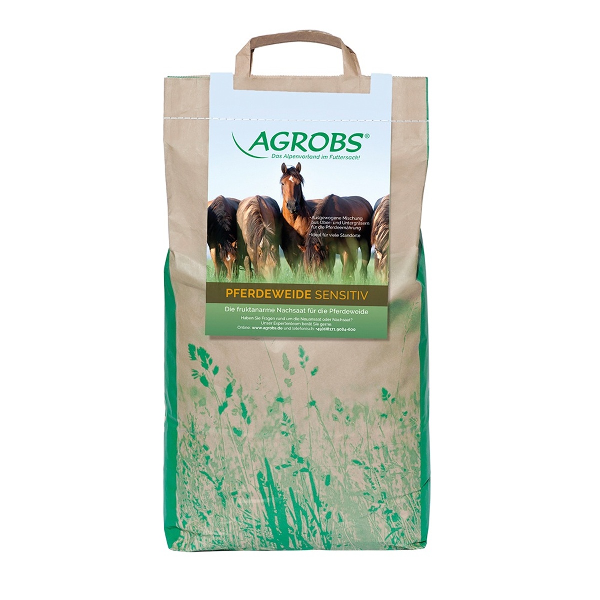 Produktansicht Agrobs Pferdeweide sensitiv 3kg Beutel