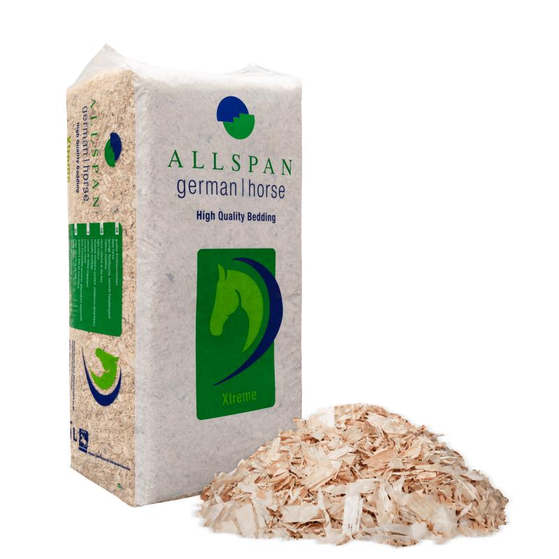Allspan German Horse Xtreme Ballen und Detailbild Späne