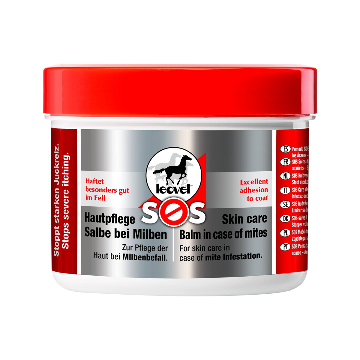 Produktansicht Leovet SOS Hautpflegesalbe bei Milben