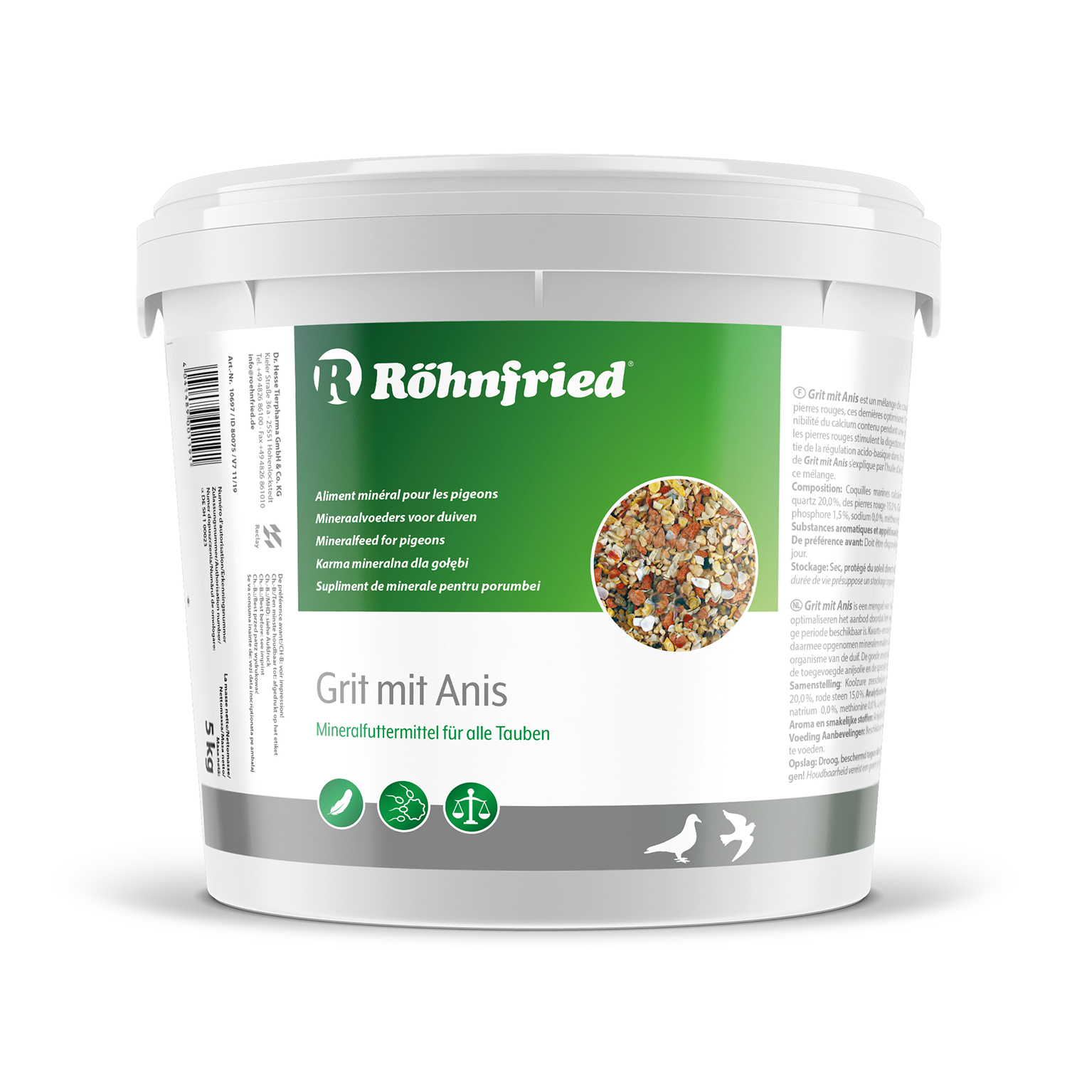 Röhnfried Grit mit Anis Eimer