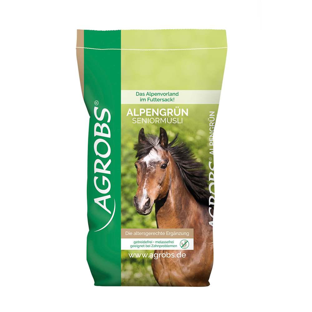 Agrobs AlpenGrün Seniormüsli Futtersack 15kg