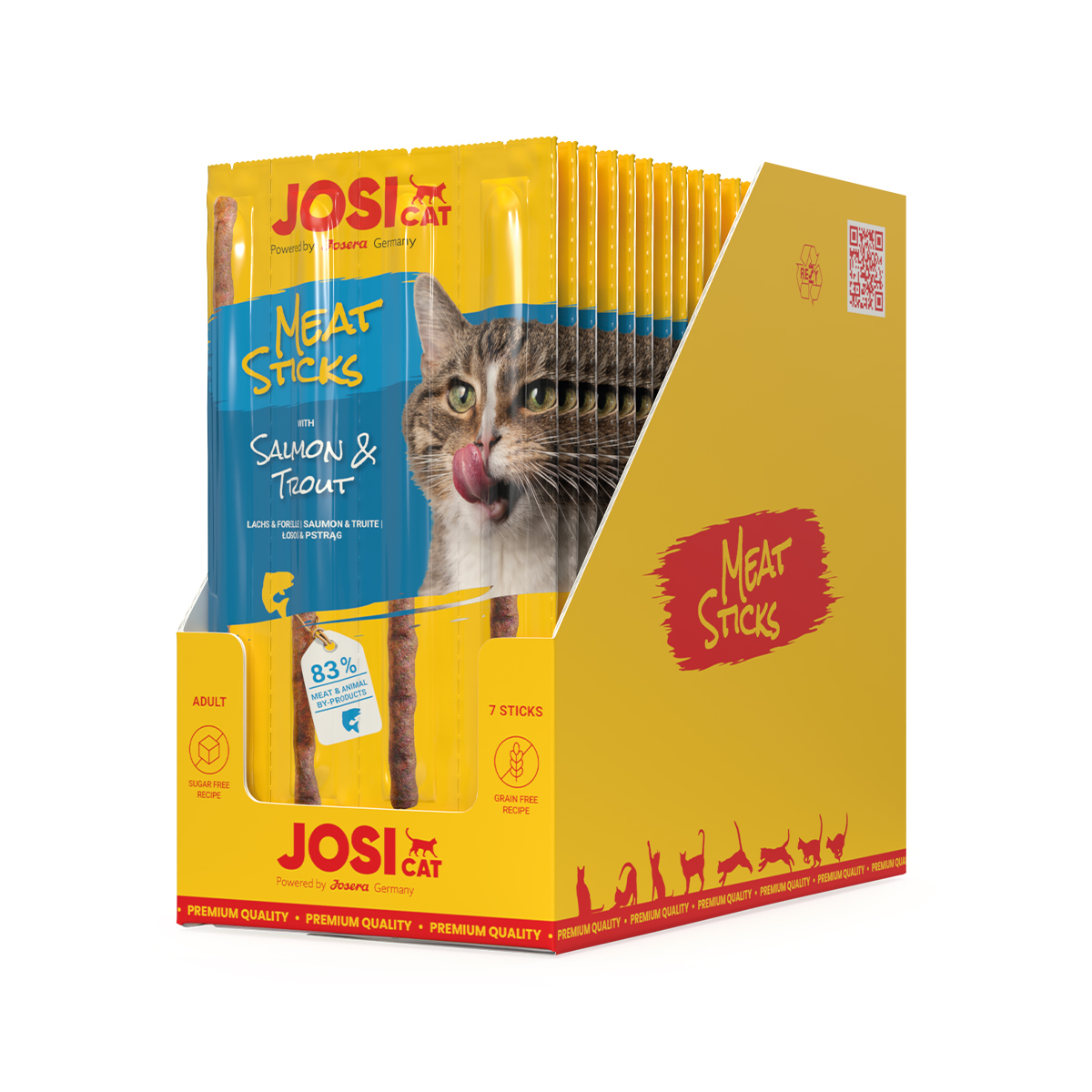 Produktansicht - JosiCat - Meat Sticks Salmon & Trout