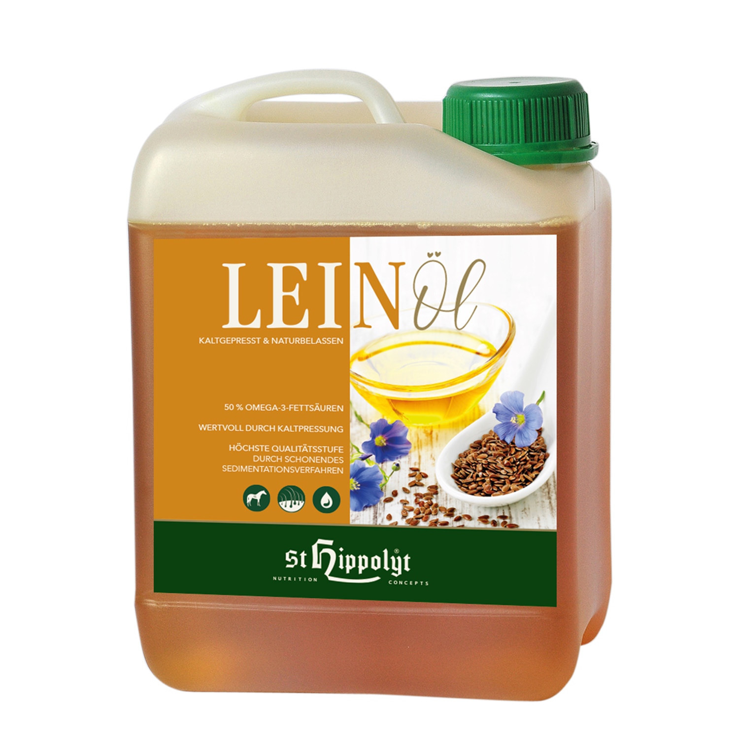 St.Hippolyt Leinöl Kanister