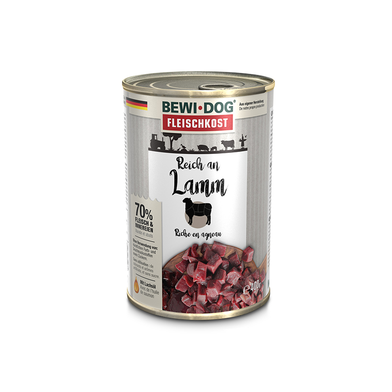 BewiDog Reich an Lamm 400 g