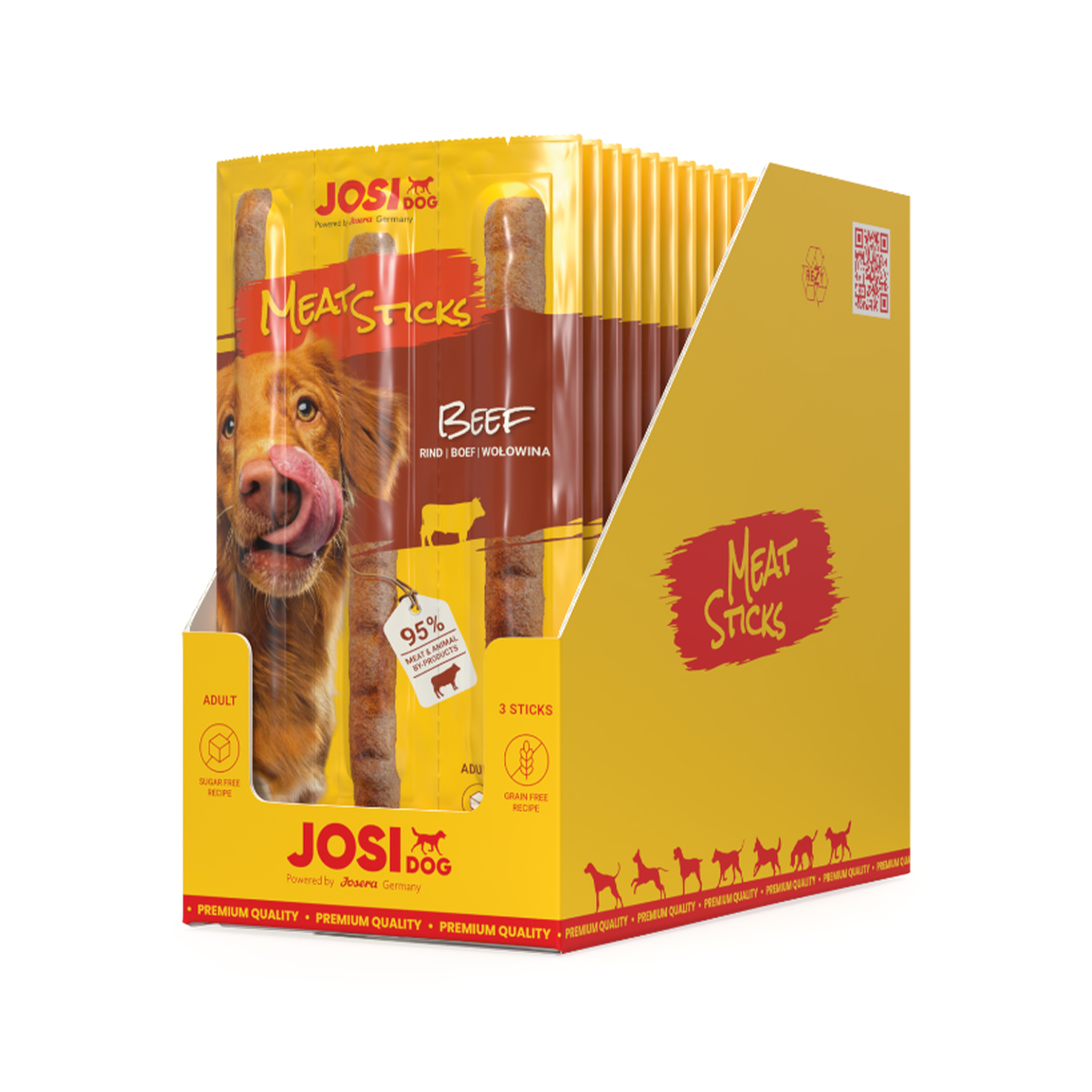 JosiDog Meat Sticks Beef 20 x 33 g