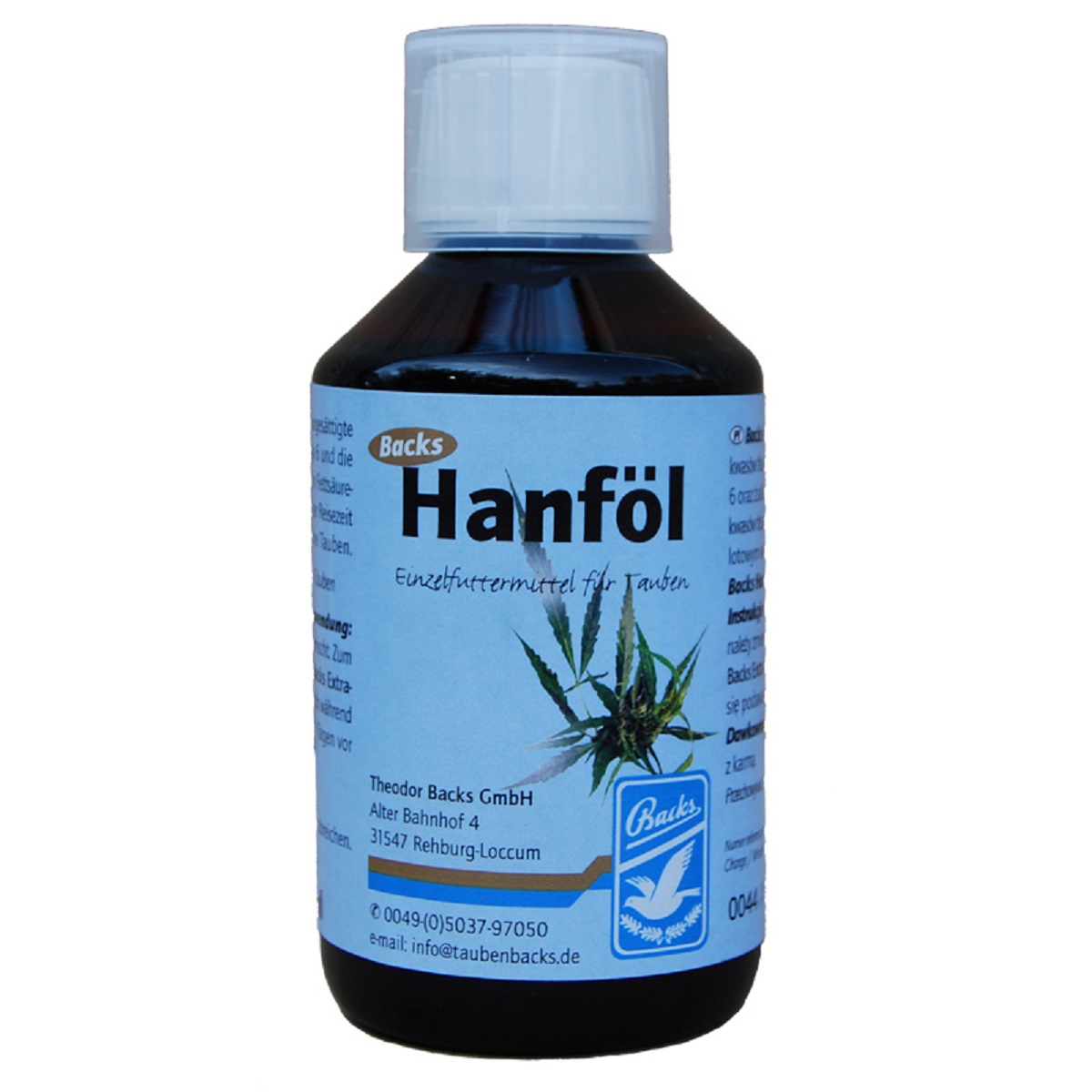 Produktansicht - Backs - Hanföl
