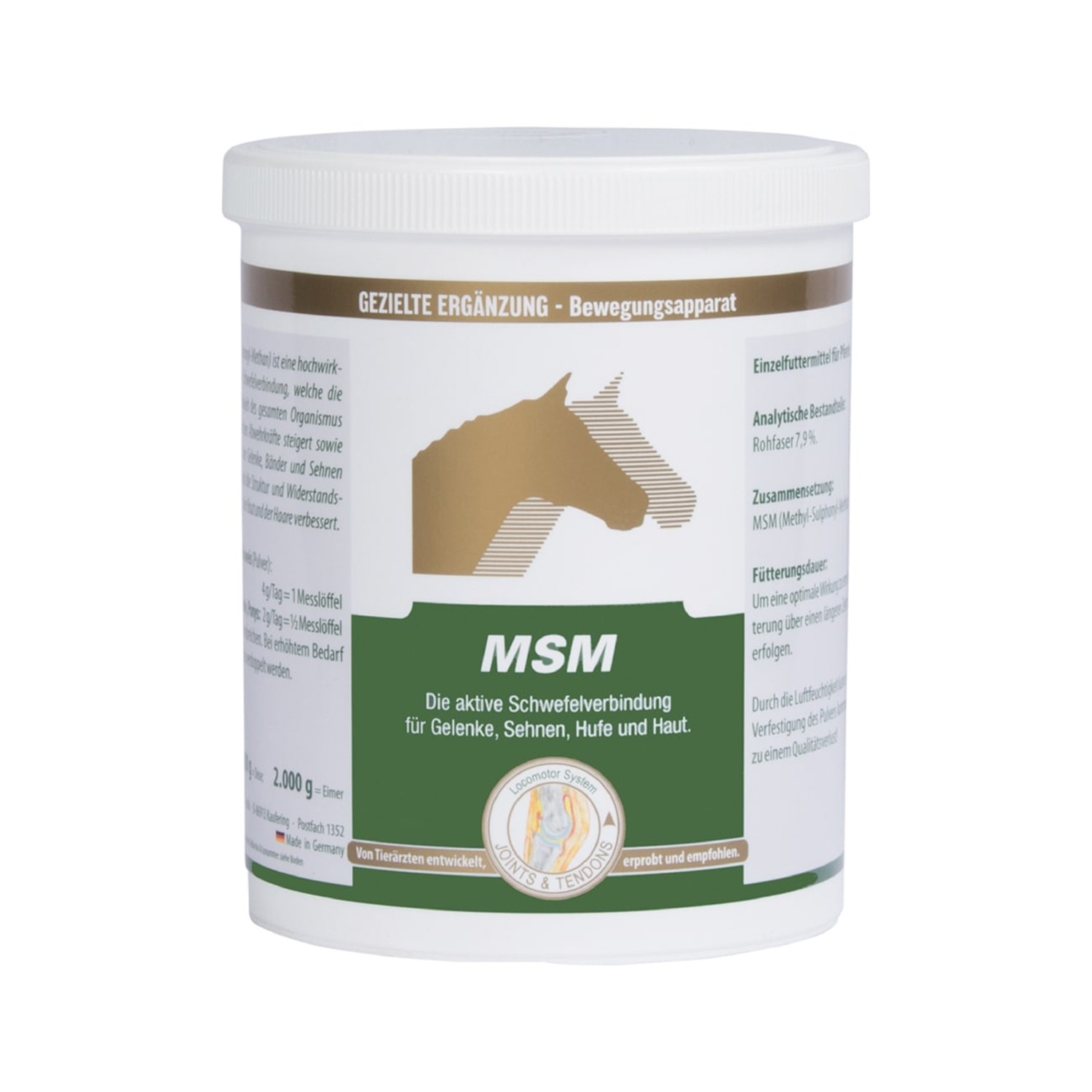 Vetripharm MSM in der Dose mit 800 g