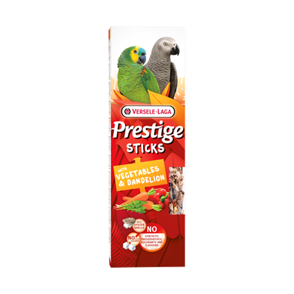 Versele-Lage Prestige Sticks Papagei Gemüse & Löwenzahn Verpackung