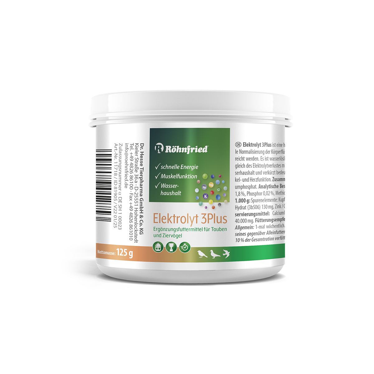 Produktansicht - Röhnfried - Elektrolyt 3 Plus