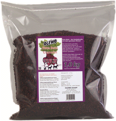 Produktansicht - OLEWO - Rote Beete Granulat