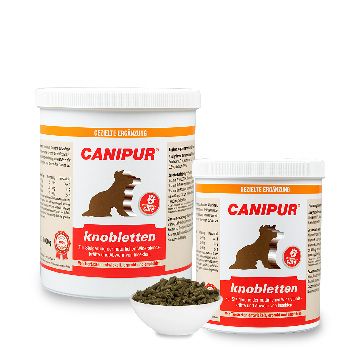 Produktansicht - CANIPUR - knobletten