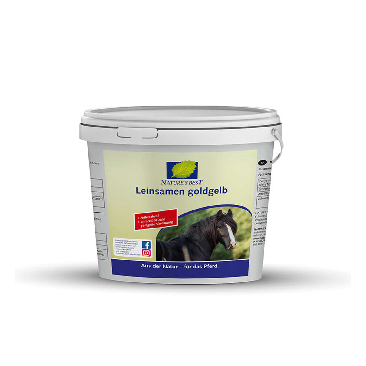 Nature's Best Leinsamen goldgelb Eimer