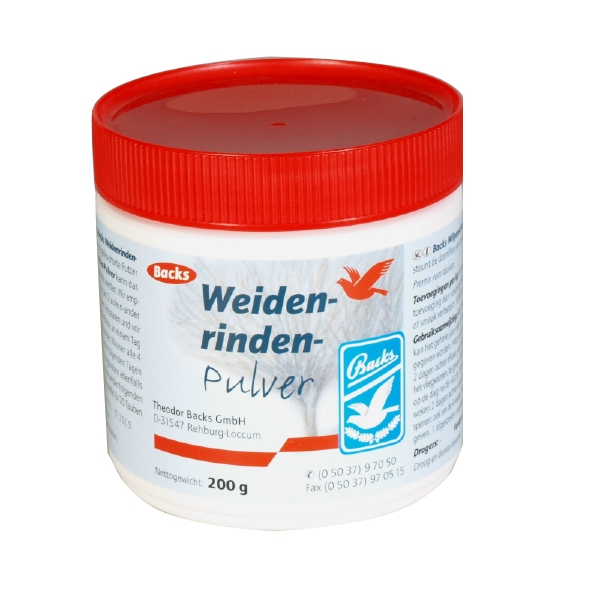 Produktansicht - Backs - Weidenrindenpulver