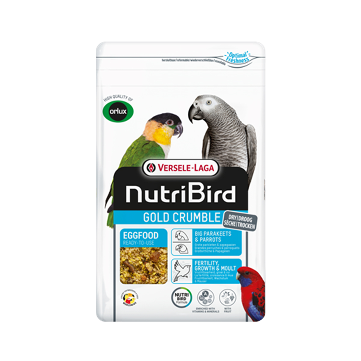 Produktansicht - Versele-Laga NutriBird - Gold Crumble Großsittiche und Papageien