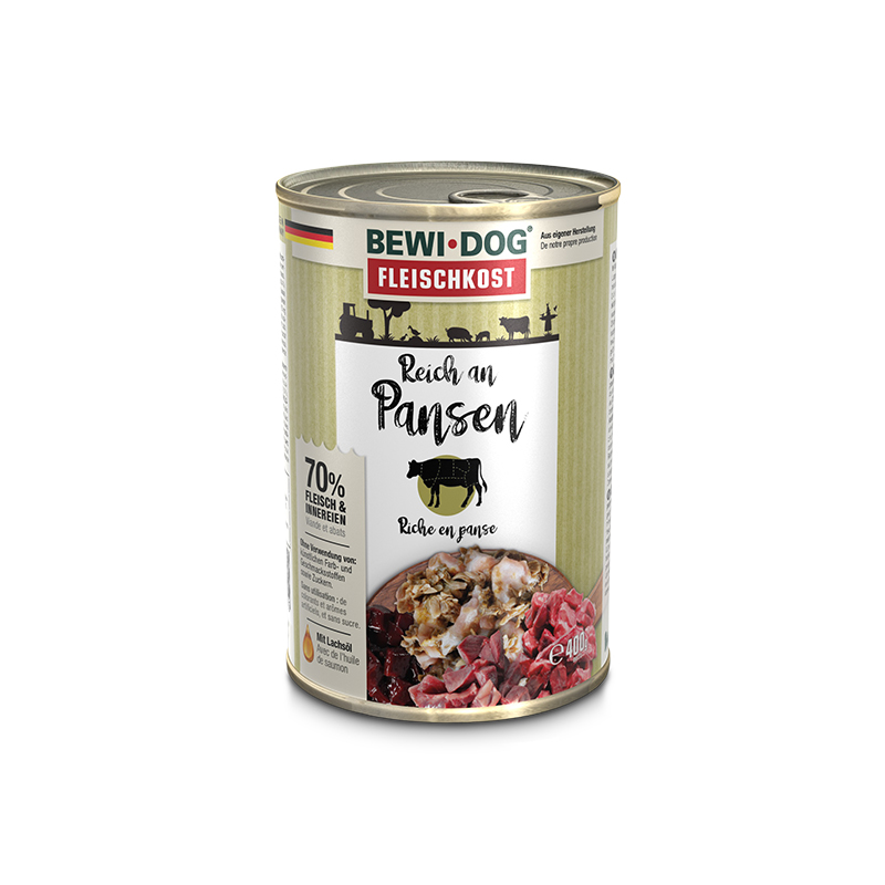 BewiDog Reich an Rinderpansen 400 g