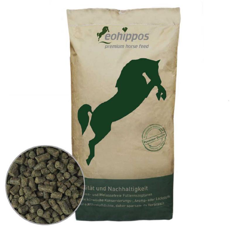 Eohippos ProMin Futtersack mit Detailbild Pellets