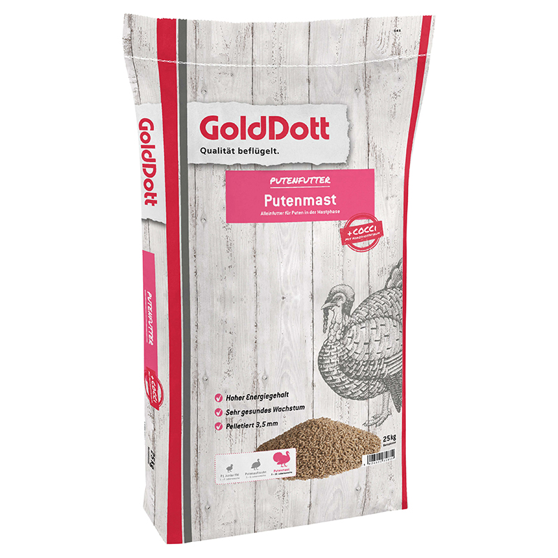 GoldDott Putenmast Gold mit Cocci