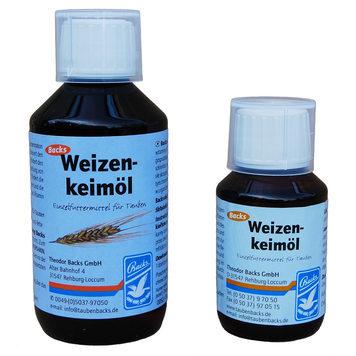 Produktansicht - Backs - Weizenkeimöl