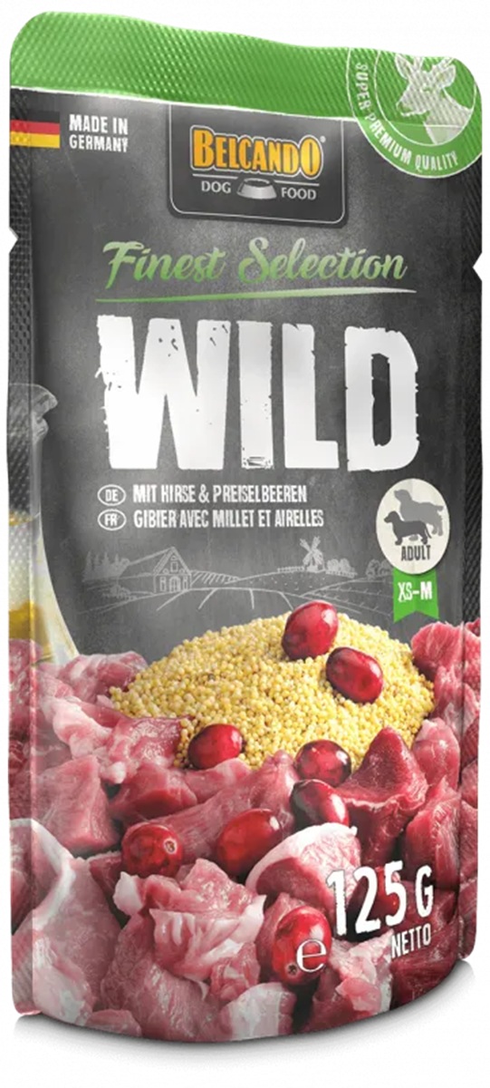 Produktansicht - Belcando - Wild mit Hirse & Preiselbeeren Frischebeutel