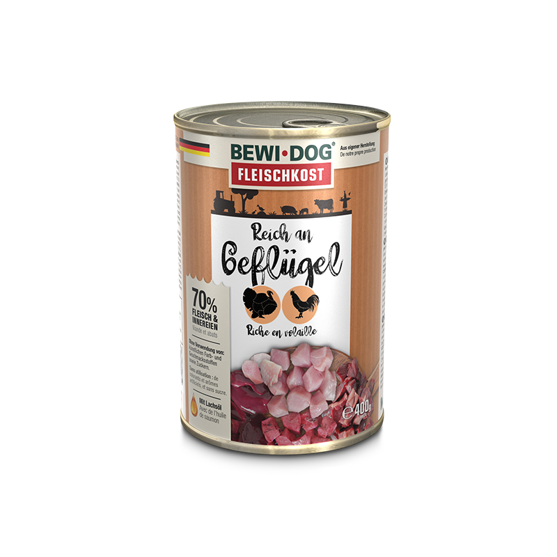 BewiDog Reich an Geflügel 400 g