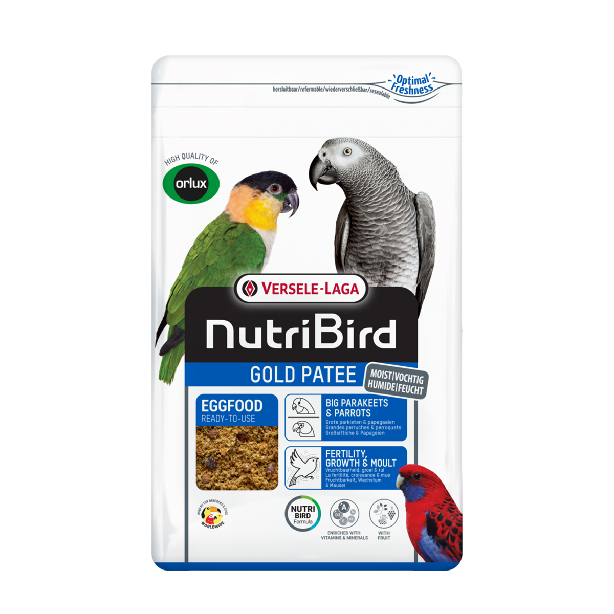 Produktansicht - Versele-Laga NutriBird - Gold Patee Großsittiche & Papageien