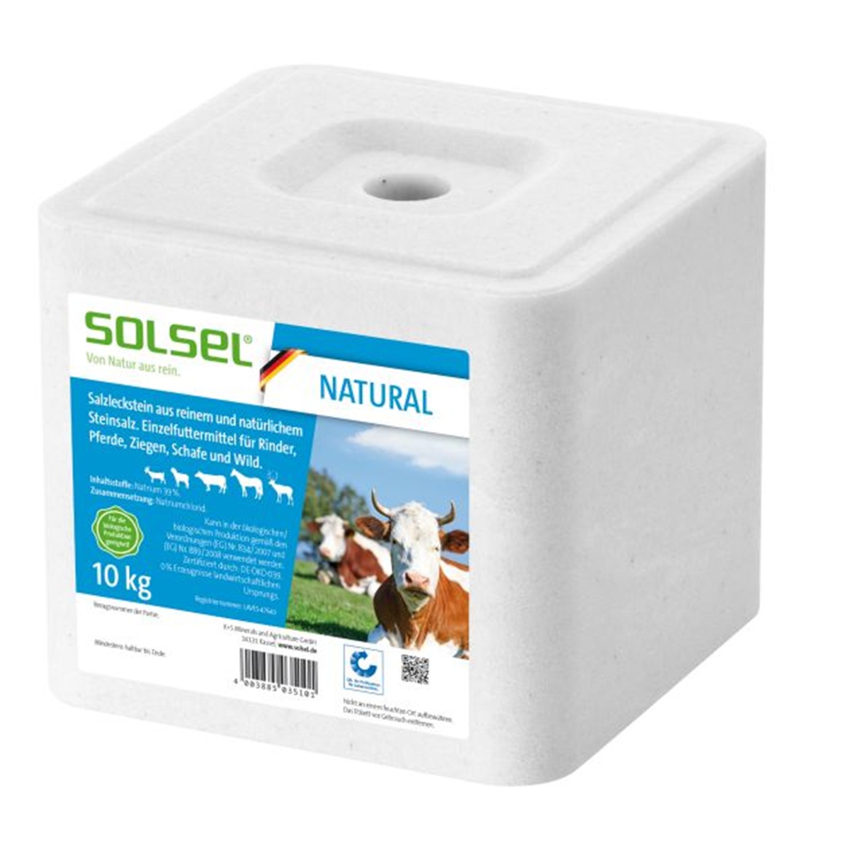 Produktansicht Solsel Natural Salzleckstein 10 kg