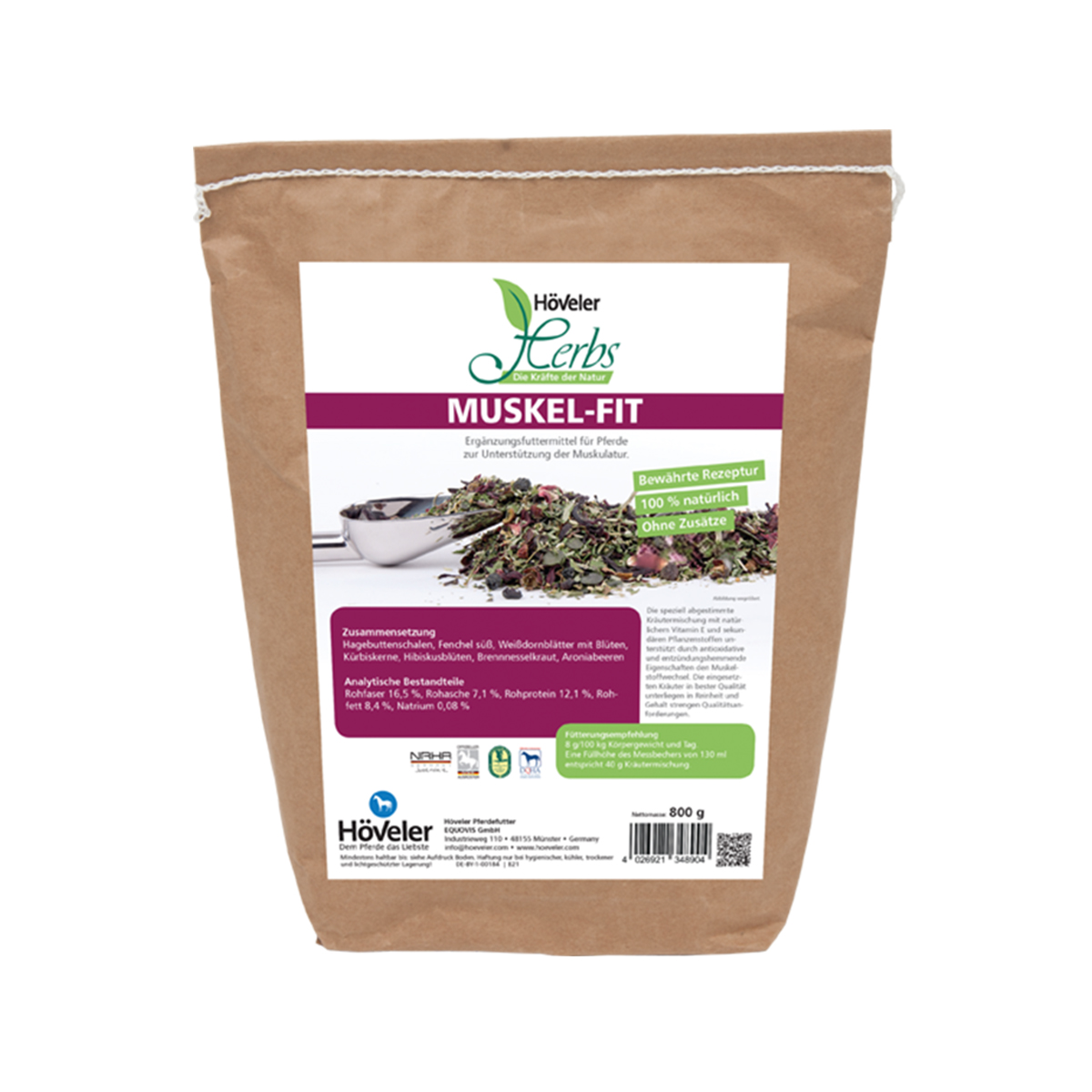 Höveler Herbs Muskel-Fit 800 g Beutel