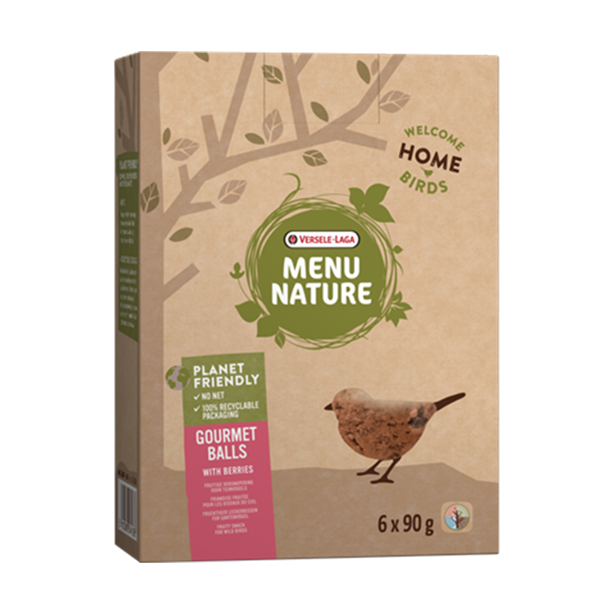 Versele-Laga Menu Nature Gourmet balls with Berries 6er Pack