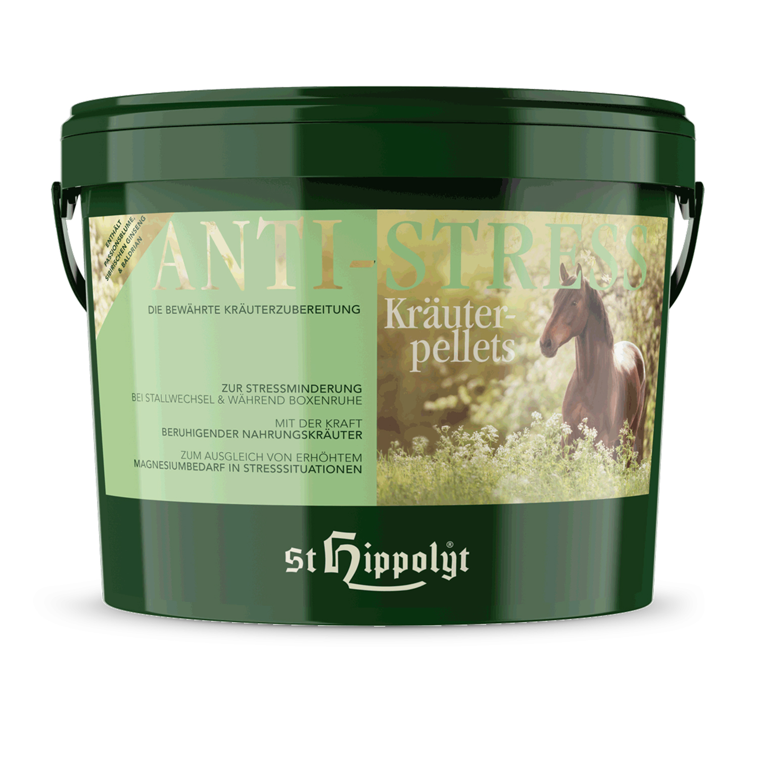 St.Hippolyt Anti Stress Kräuterpellets Eimer