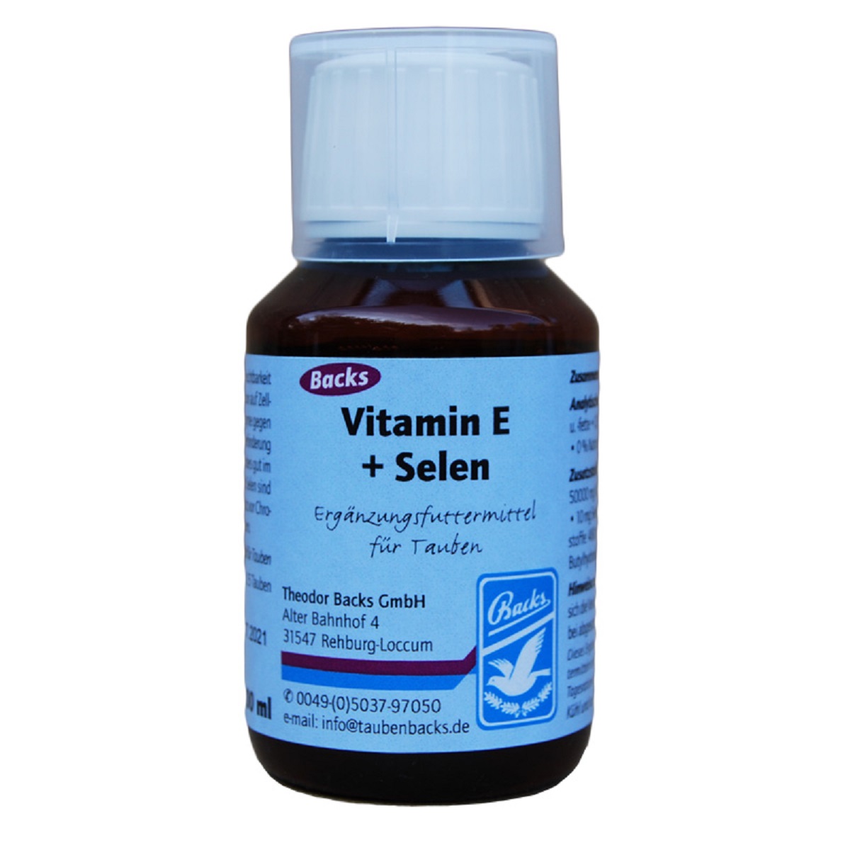 Produktansicht - Backs - Vitamin E + Selen wasserlöslich