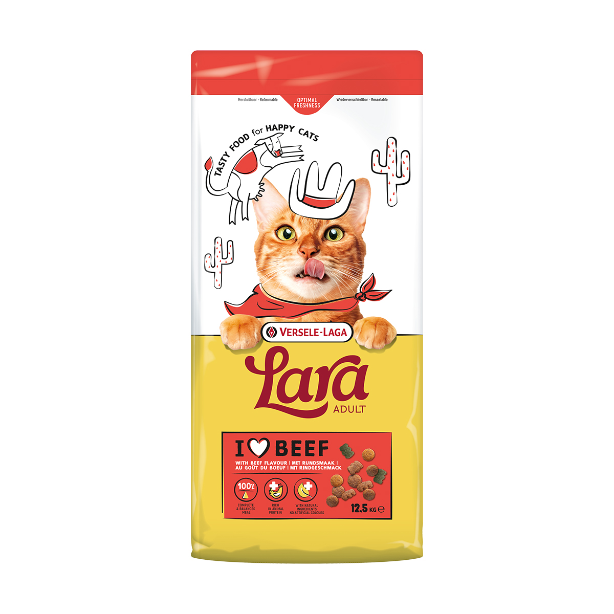 Produktansicht Versele Laga Lara Adult-Care Beef 12,5 kg